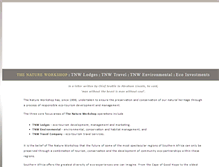Tablet Screenshot of natureworkshop.com